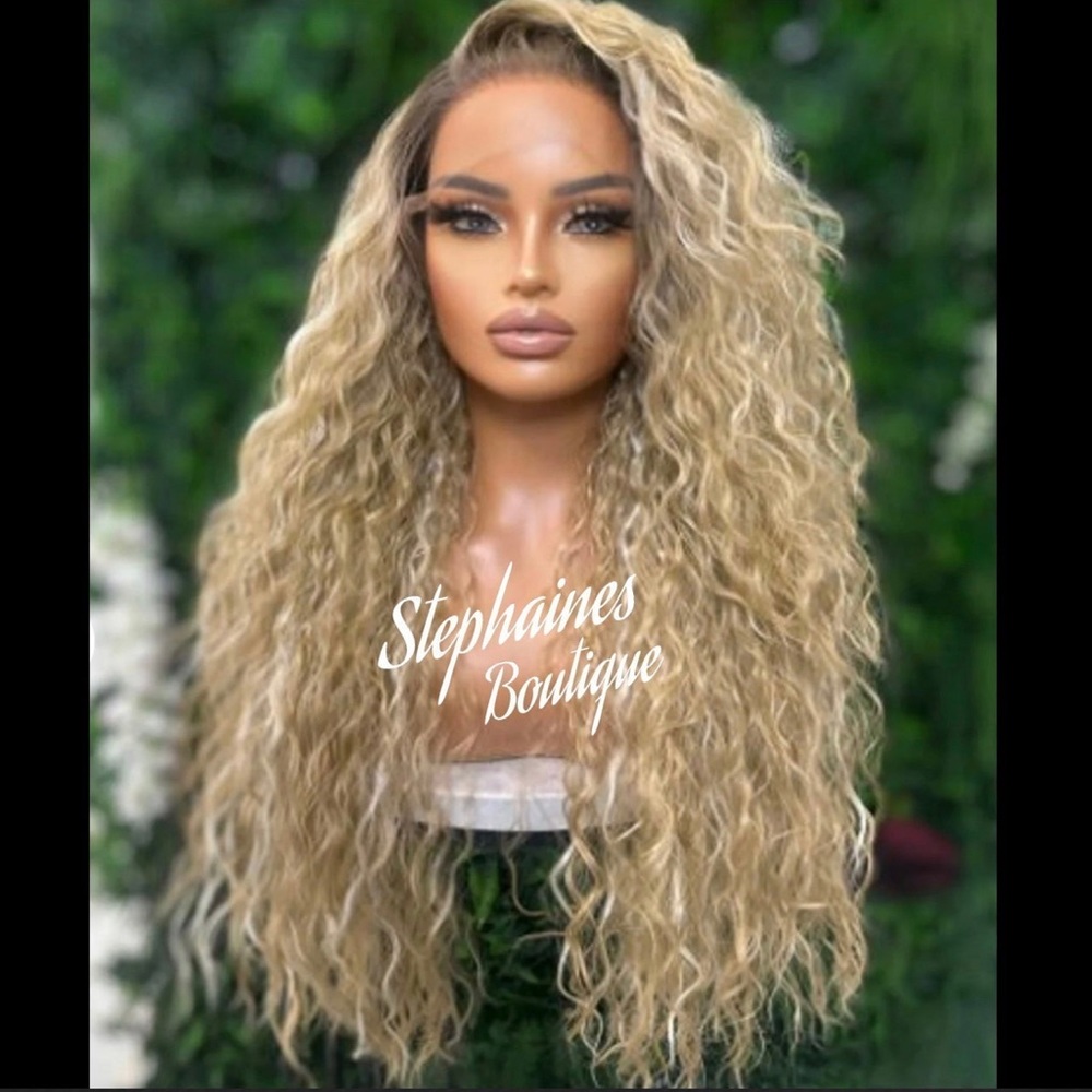 Human Hair Blended Lace Front Wig